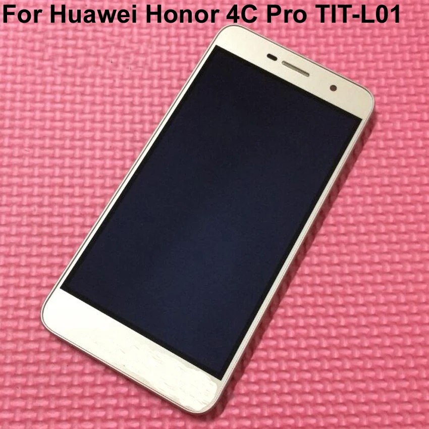 Черная/белая/Золотая рамка для huawei honor 4c pro TIT-L01 ЖК-дисплей кодирующий преобразователь сенсорного экрана в сборе Замена сенсорного телефона