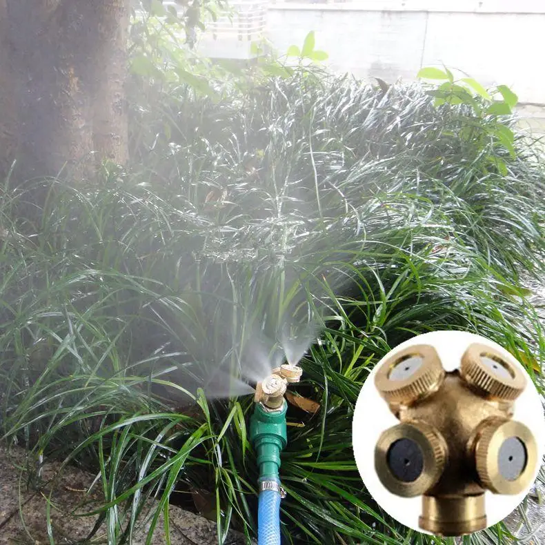 4 NozzleS Spray Misting Garden Grass Lawn Impulse Sprinklers Irrigation