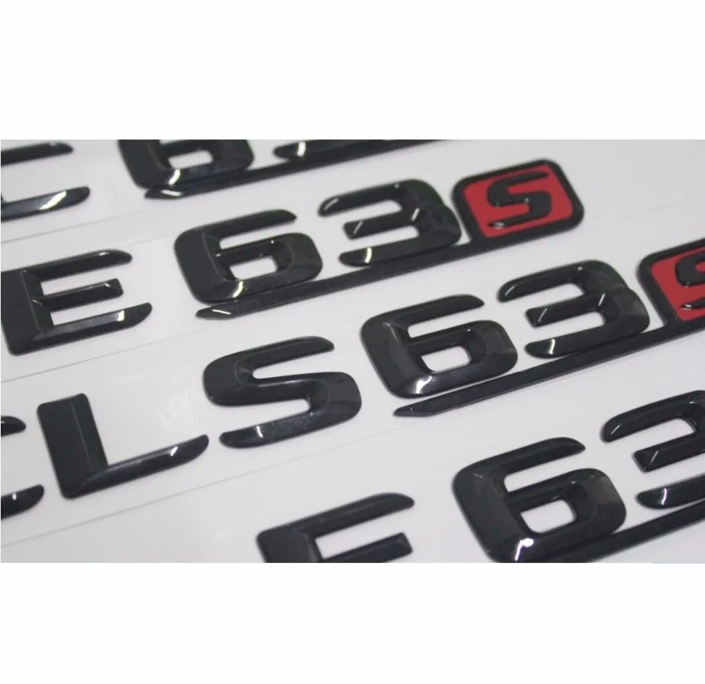 Черный глянец Магистральные Письма Номер Эмблемы для Mercedes Benz AMG 4matic W176 W204 W205 купе W212 W213 W221 W222 X117