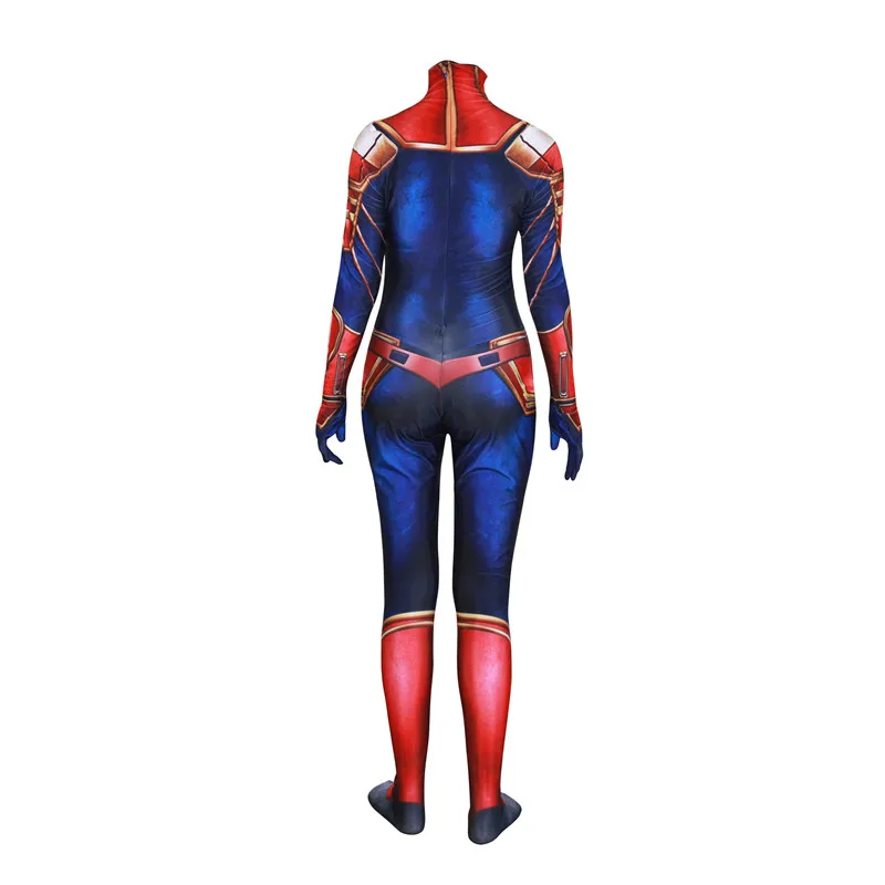 Косплей фильм Марвел Капитан костюмы супергерой Carol Danvers Zentai Lycry костюм на Хэллоуин Патти для женщин детей и взрослых