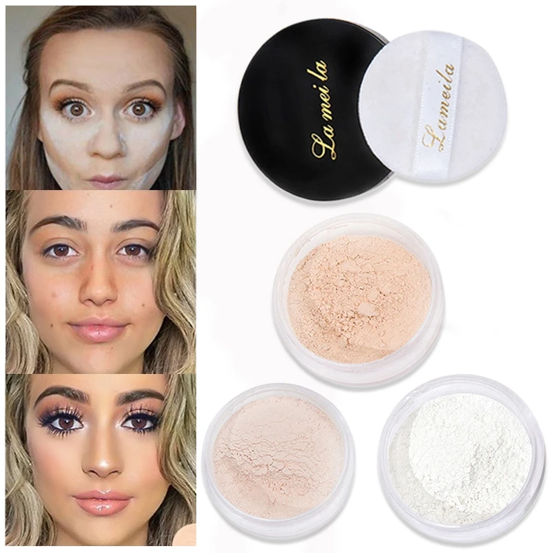 

Face Foundation Powder Concealer Brighten Base Matte Translucent Setting Loose Professional Makeup Oil-control Pore Invisible