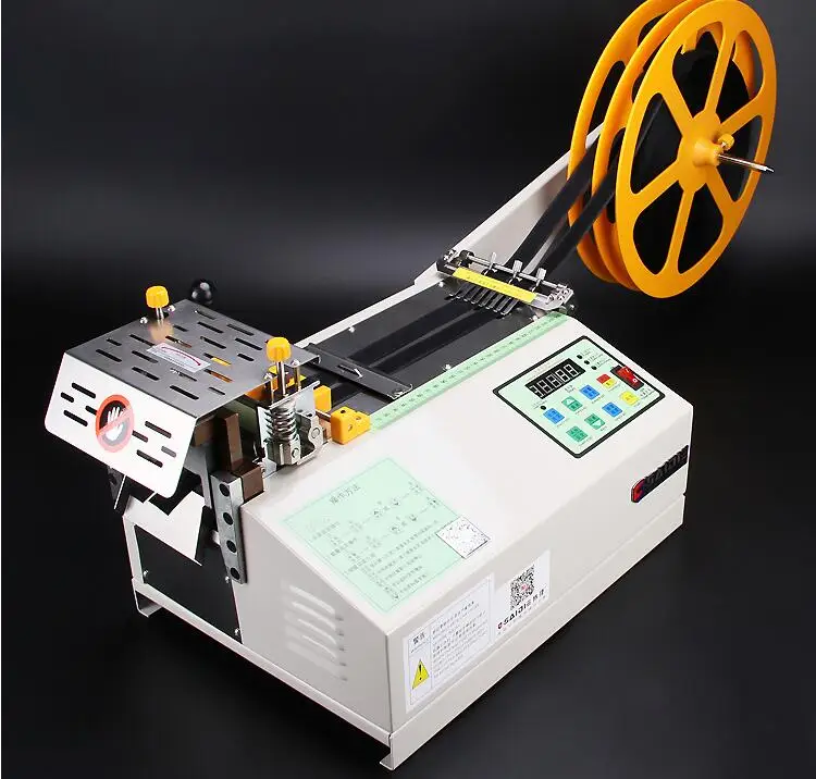 

986T computer cold Cloth belt cutting machine, magic adhesive tape zipper webbing machine elastic belt automatic cutting machine