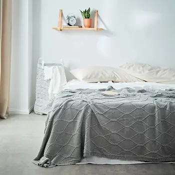 

fashion lingge knitted pure cotton blanket Winter bedroom quilts duvte spring autumn bedding comforter office sofa Nap Blankets