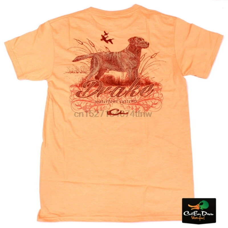 

DRAKE WATERFOWL SOUTHERN COLLECTION LAB AND CATTAILS S S T-SHIRT MELON 2XL 6596019196314