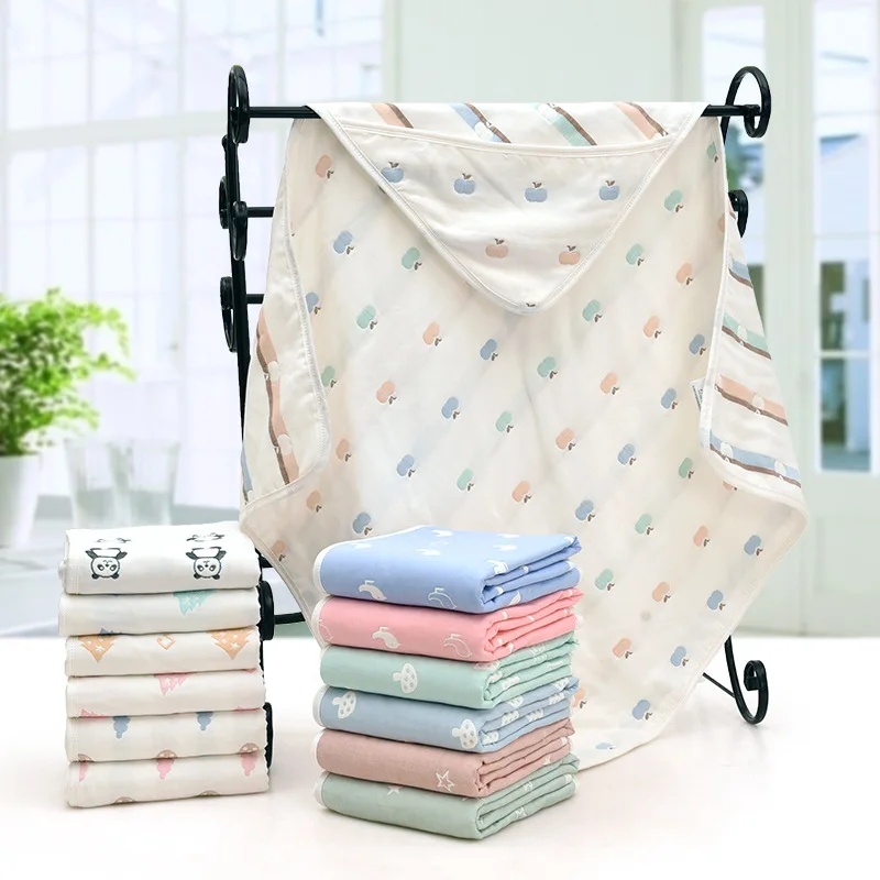 100 cotton high quality kids baby robes baby blanket simple and