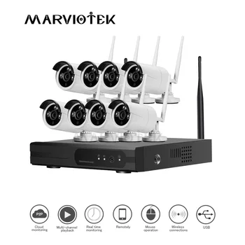 

8 Channel Video Surveillance 720P Security Camera System IP Camera wifi NVR Kit Wireless Waterproof CCTV Camera System Outdoor