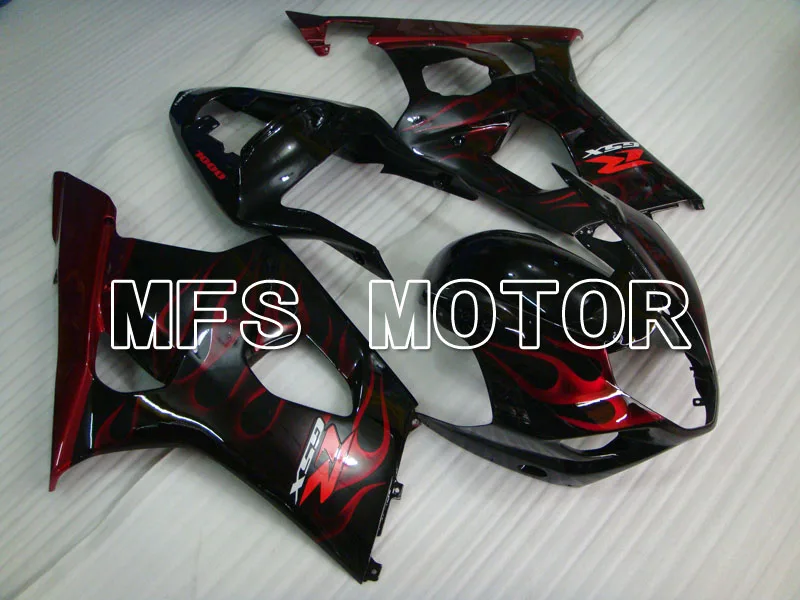 

ABS Fairing Injection Bodywork Kit For Suzuki GSX-R 1000 K3 2003-2004 03-04 Red Flame Black Motorcycle