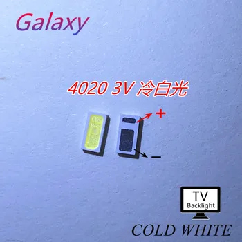 

400pcs AOT LED Backlight 0.5W 3V 4020 48LM Cool white LCD Backlight for TV TV Application 4020C-W3C4