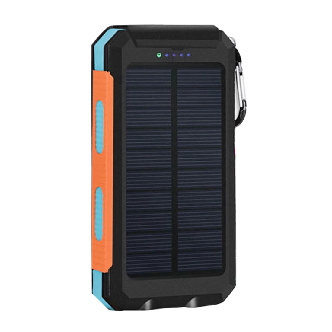 Горячая солнечный банк силы реальный 20000 mAh двойной USB внешний водонепроницаемый полимерный аккумулятор зарядное устройство уличная лампа банк силы - Цвет: orange