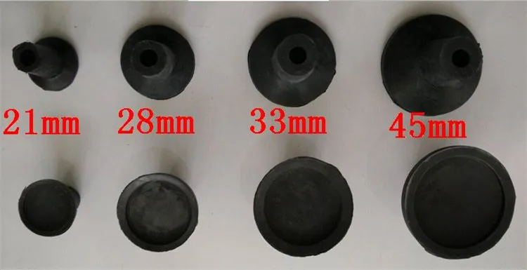 10 шт. Инструменты для ремонта автомобильного клапана Пневматический клапан шлифовальный станок резиновая чашка черные резиновые присоски диаметр 45 мм