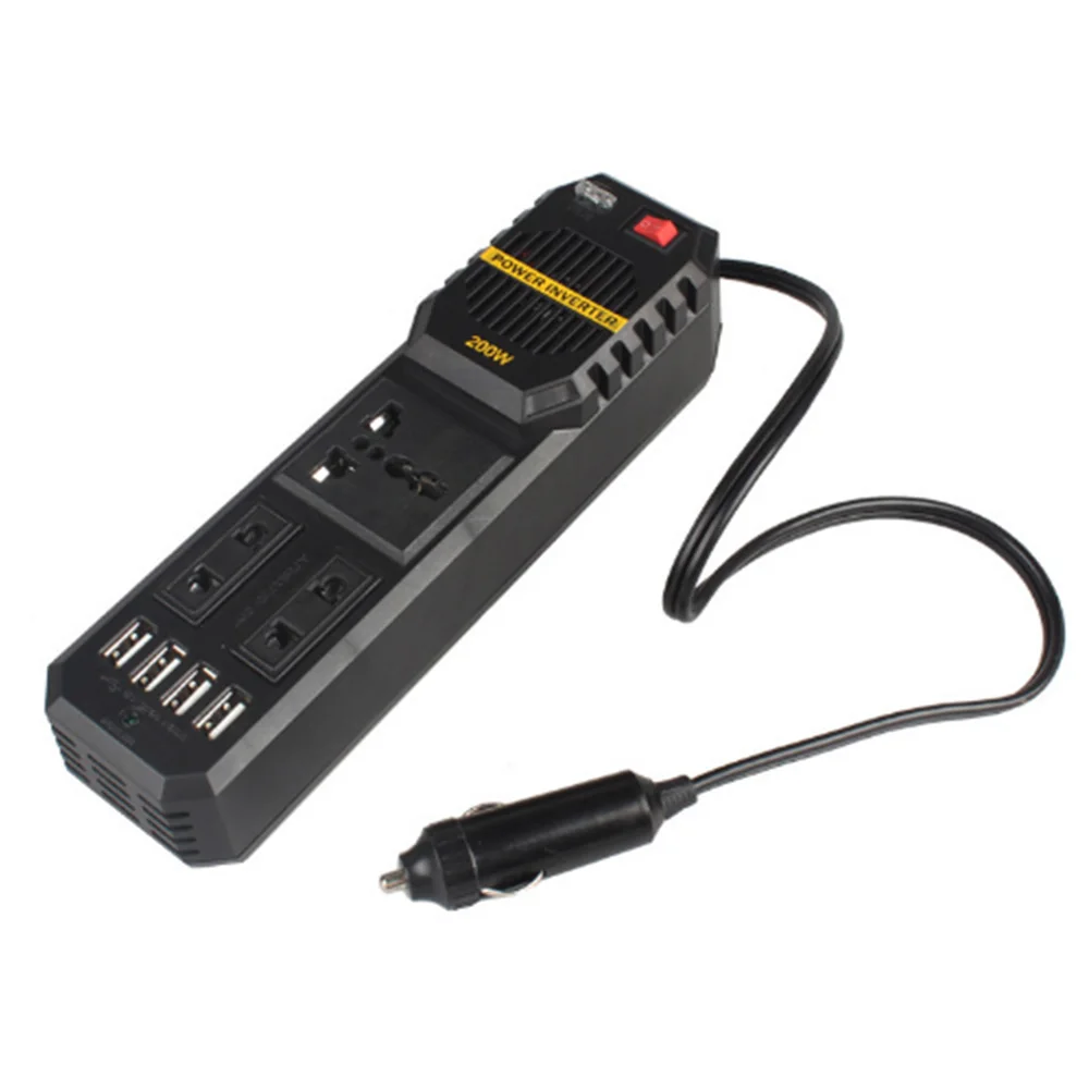 200 W DC 12 V do AC 220 V 2017 nowy Power Inverter samochodów pojazd napięcie zasilania USB inversor Adapter converter obsługuje do użytku domowego 200 W DC 12 V do AC 220 V 2017 nowy Power Inverter samochodów pojazd napięcie zasilania USB inversor Adapter converter obsługuje do użytku domowego