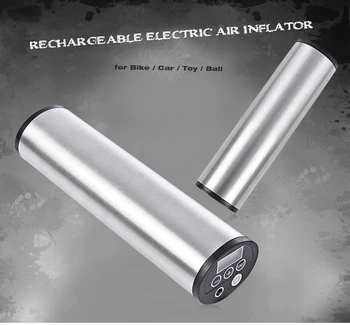 

Zeepin 150 PSI Air Inflator Mini Inflatable Pump Rechargeable Electric US EU Plug USB Charger Digital Display LED light for Car