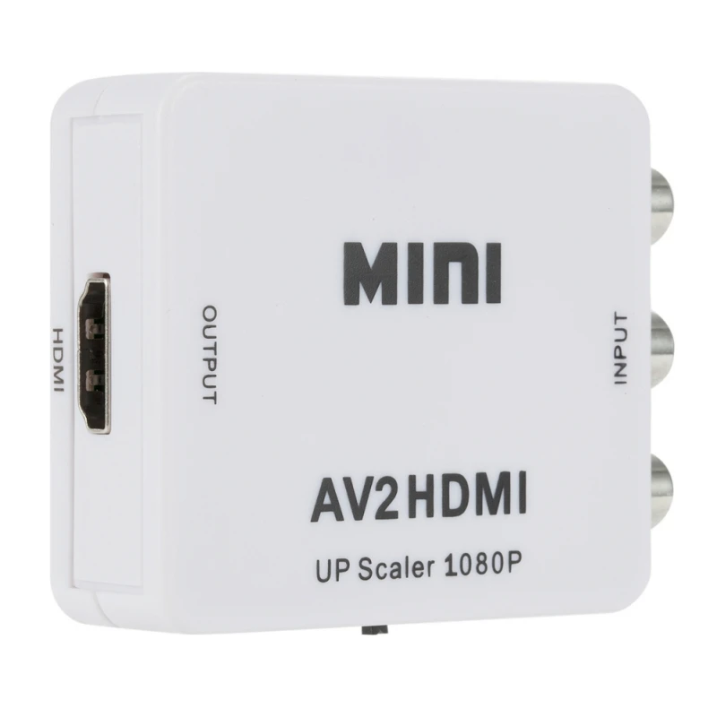 Мини AV в HDMI конвертер адаптер композитный AV2HDMI 1080P HDTV DVD конвертер| |