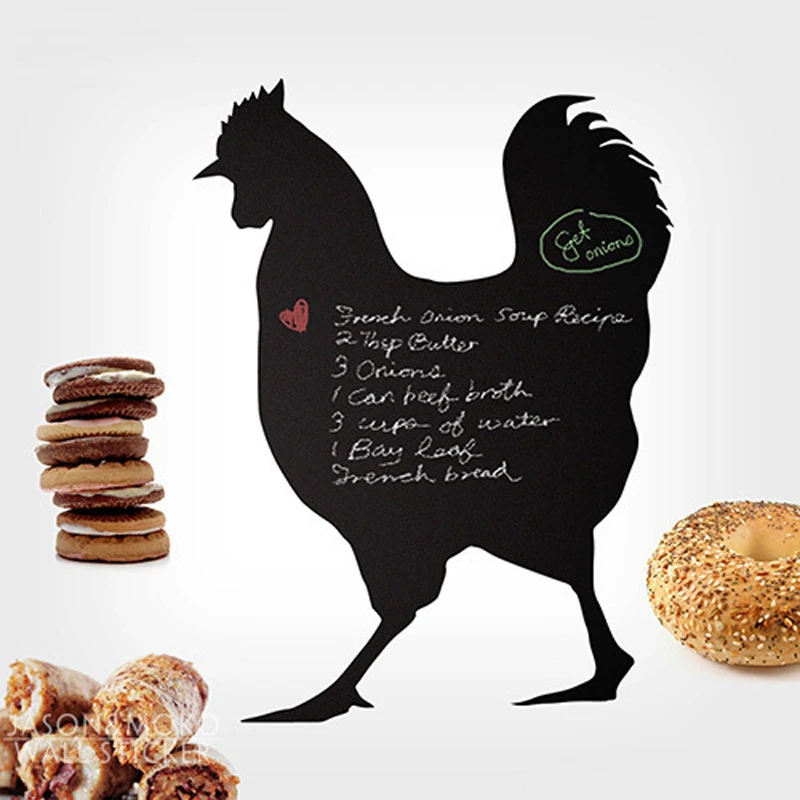 Farm Rooster Animal Chalkboard Blackboard Wall Decal Sticker Mural Home