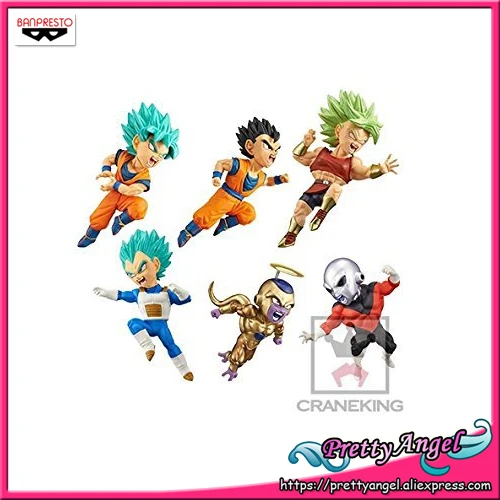 

Genuine Banpresto World Collectable Figure / WCF Vol.9 Dragon Ball SUPER Set of 6 Pcs Son Goku Jiren Freeza Collection Figure