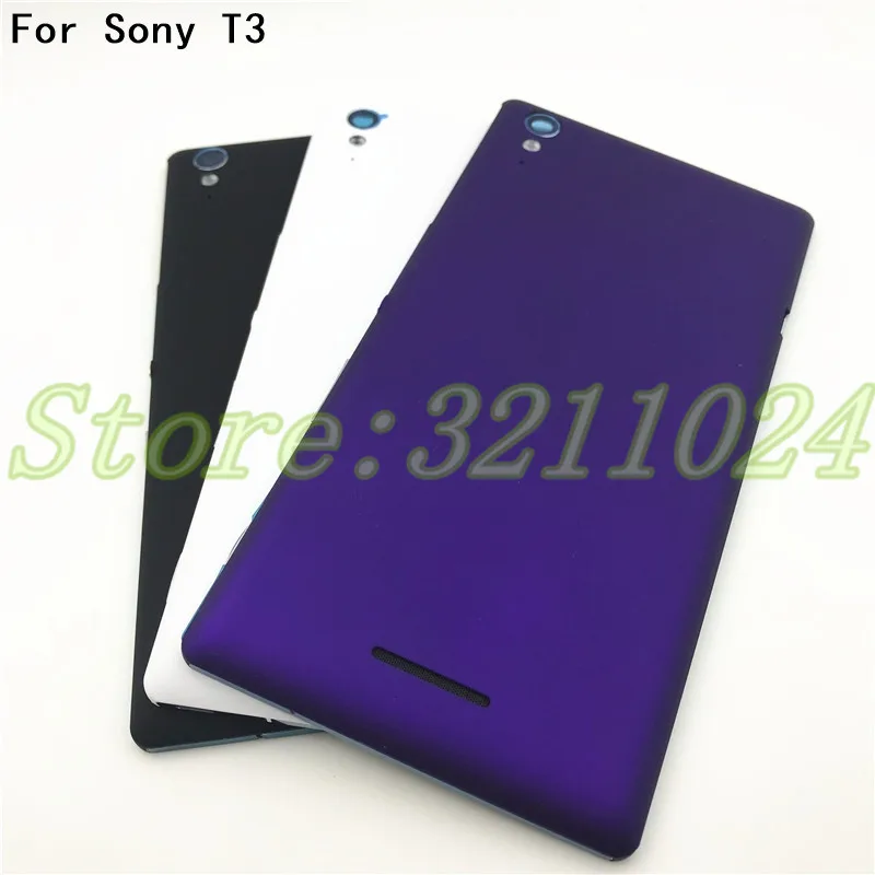 

For Sony Xperia T3 D5102 D5103 D5106 M50W Battery Cover Back Door Housing Case+Free shipping