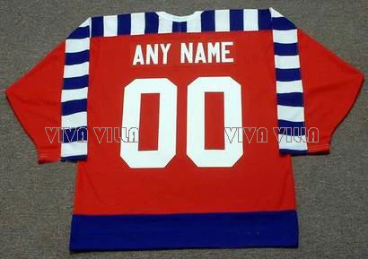 

Throwback Hockey Jersey Personality customization Any Name Any Number All Stitched Logos Ice Hockey Jersey S-4XL Free Shipping