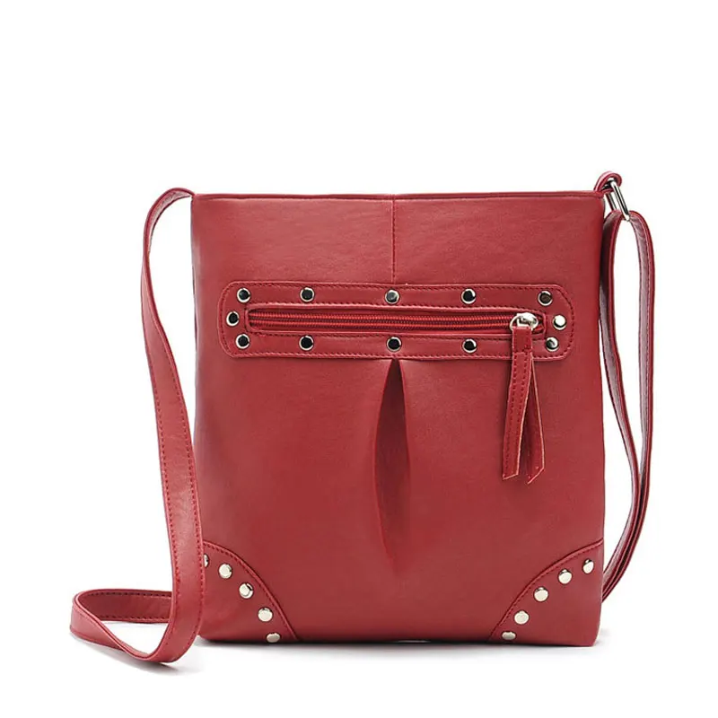 REPRCLA, стиль, женская сумка-мессенджер, модная, с заклепками, через плечо, Сумки из искусственной кожи, дизайнерская женская сумка, Bolsas Feminina N0301