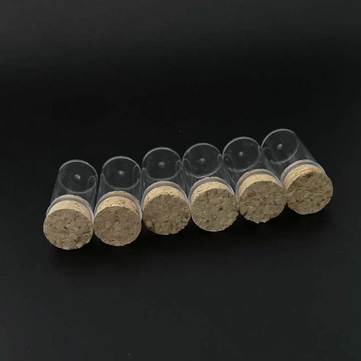 20 шт./лот 24x45 мм плоская Нижняя пластиковая пробирка Drosophila Vials culture Tube с пробками