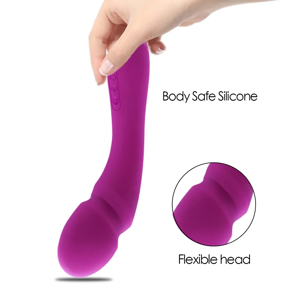 Powerful 16 speed AV wand vibrator font b Dildo b font clitoral vibrator quiet magic wand