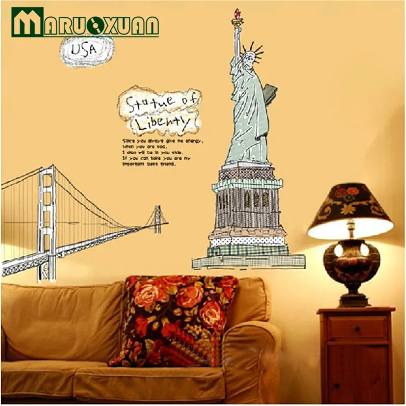 Statue Of Liberty Wall Stickers Wall Stickers Wholesale Third