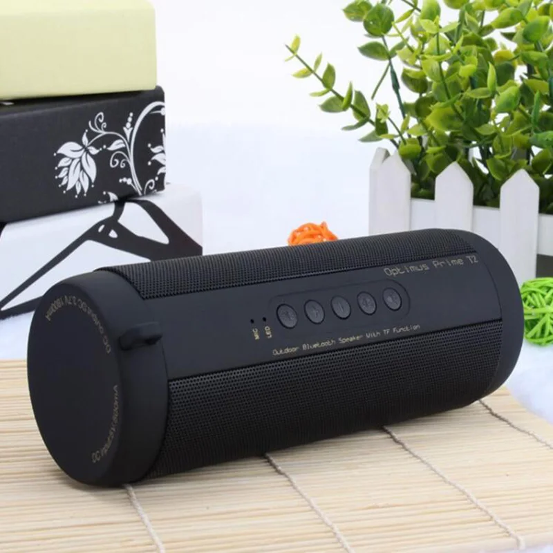 

Best T2 Wireless Bluetooth Speaker Waterproof Portable Outdoor Mini Column Box Loudspeaker Speaker Design for iPhone Xiaomi