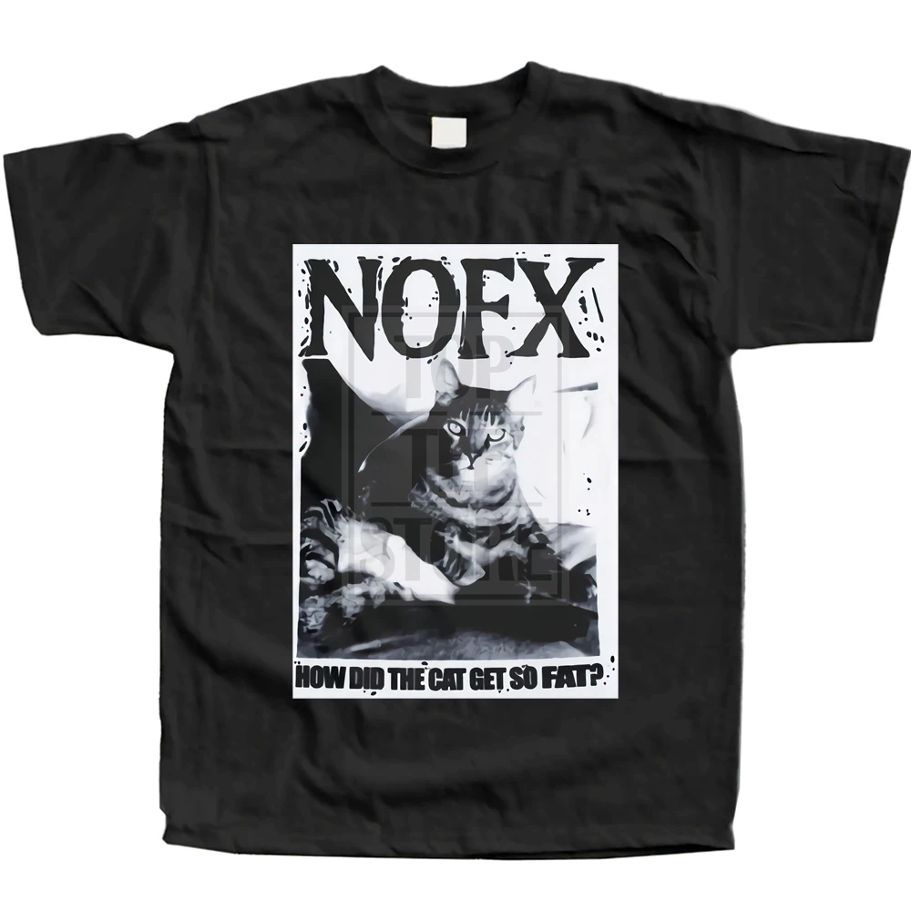 

Nofx Fat Cat White Black T Shirt Tee Shirt Xs 2Xl