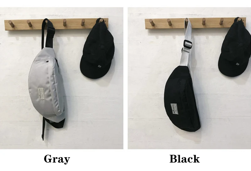 Водонепроницаемая холщовая поясная сумка для женщин и мужчин, многофункциональная повседневная женская сумка на грудь, черная сумка через плечо для девочек, сумка на плечо, поясная сумка