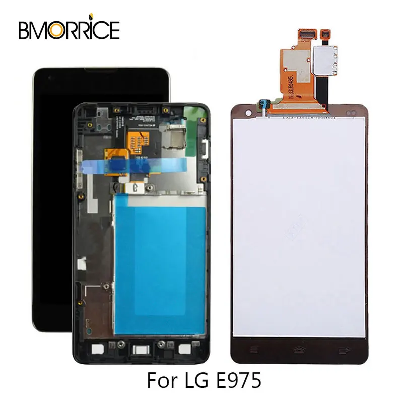 

Original For LG E975 Display Touch Screen Digitizer for LG Optimus G E975 LCD LS970 F180 E971 E973 LCD Display With/No Frame