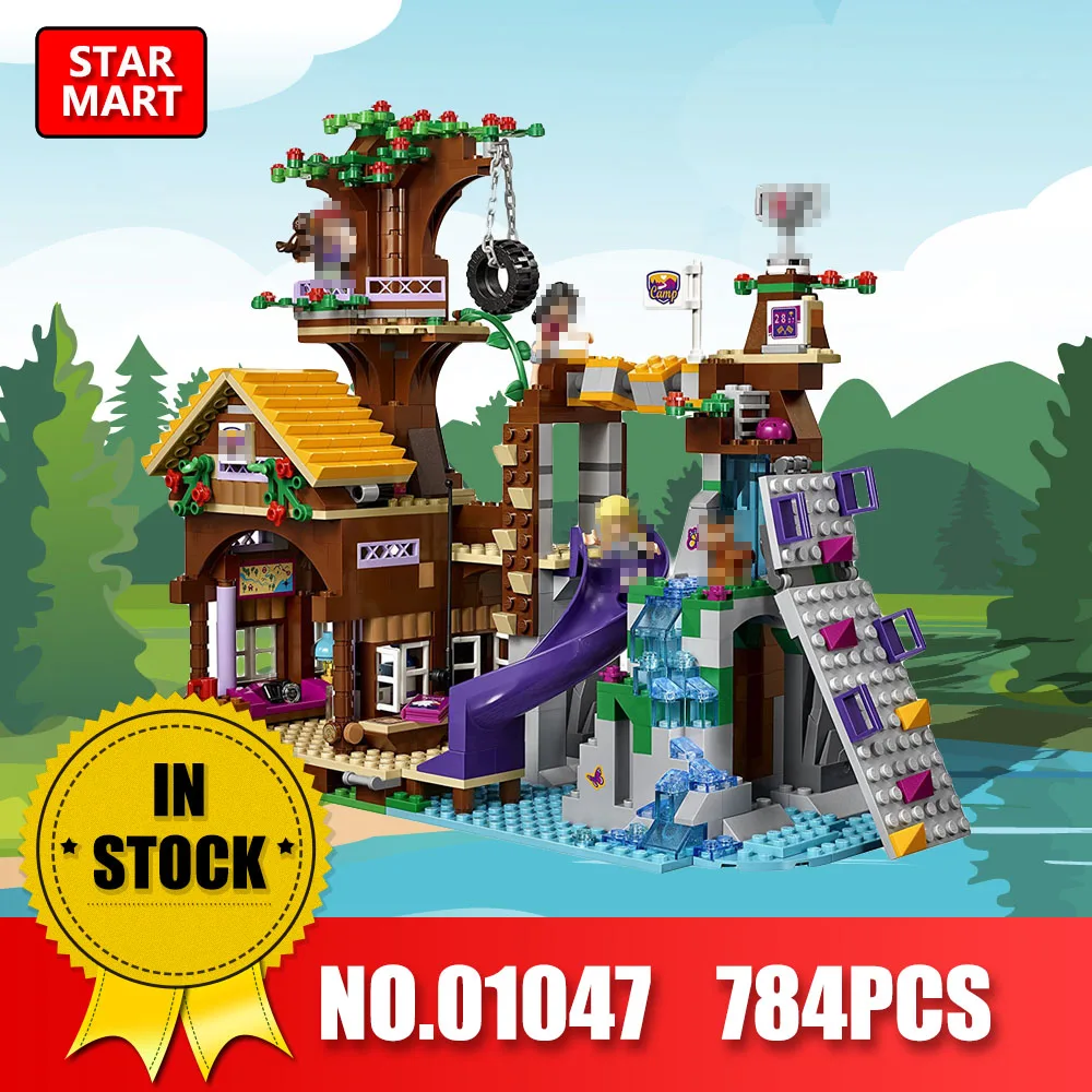 

LEPIN 01047 Friends Girl Series Building Blocks kids toy Bricks Adventure Camp Tree House gifts LegoINS 41122