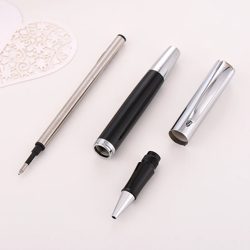 Baoer Изысканная шариковая ручка гелевая ручка 051 черная шариковая ручка заправки 0,5 мм офисные принадлежности, ручки набор подарки 10 может быть выгравированный логотип