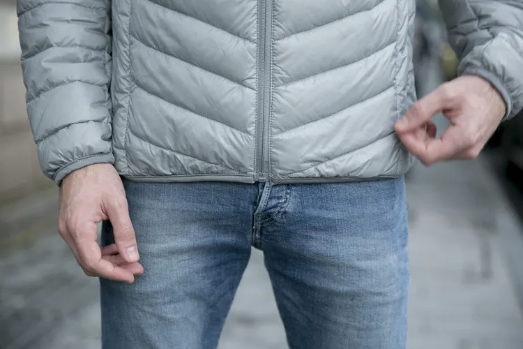 black puffer jacket New autumn winter ultra thin duck down men jacket plus size XXXL hooded jacket for men fashion mens Outerwear coat waterproof puffer jacket