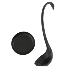 1 шт. кухня PP материал элегантный лебедь стиль большая ложка с лотком