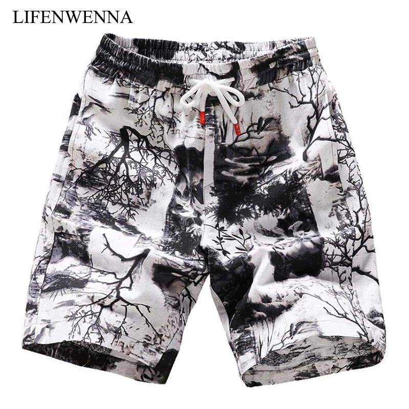 Summer Shorts Bermuda Men New-Fashion Linen Comfortable Mens Straight Brand Loose Leisure