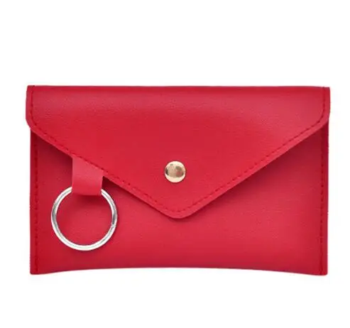 Женская поясная сумка на ремне, кожаная поясная сумка, модная женская однотонная сумка-мессенджер из ПУ кожи, на плечо, на грудь, pochete homem - Цвет: Red
