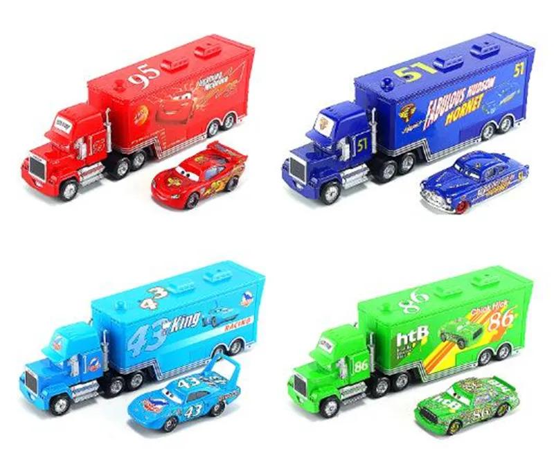 Горячая Дисней Pixar тачки Mack Lightning McQueen Uncle Truck 1:55 литой модельный автомобиль игрушка детский подарок на день рождения король высокого качества