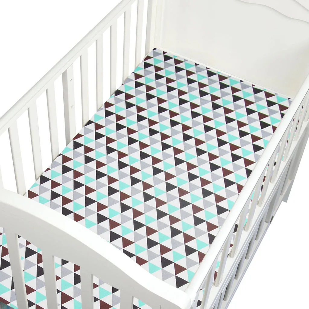 Мультяшная простыня хлопок кроватки Натяжные простыни мягкий матрас для детской кровати защитные чехлы