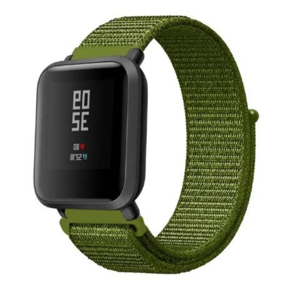Запястье ремешок для Huami Amazfit Bip Молодежные часы замена нейлон спортивная петля Смарт-часы долговечные аксессуары