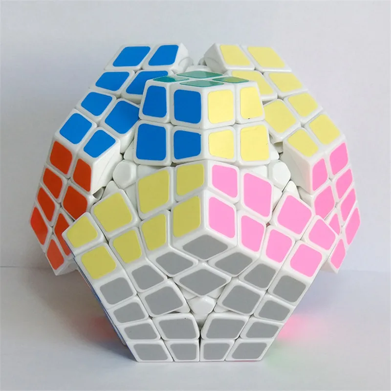 ShengShou SS 4X4X4 магический куб-мегаминкс с наклейками Dodecahedron кубик-головоломка твист гладкой для детские развивающие игрушки подарок