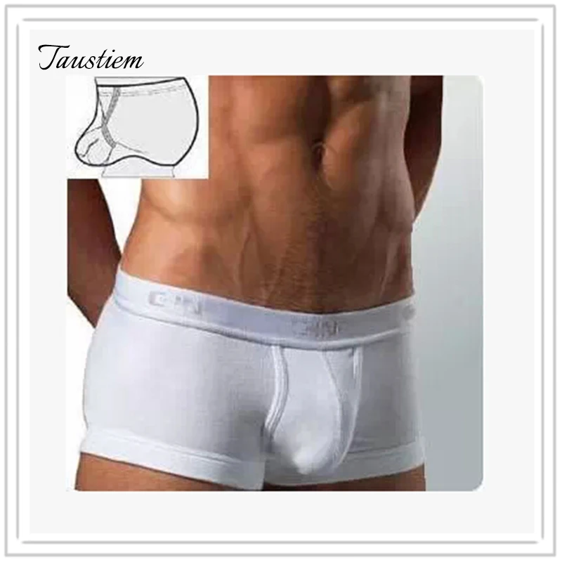 

New Fashion Sling Support Mens Underwears Men Low-waist Solid Cotton Boxers Men U-convex Boxer Shorts Male Underwear panties