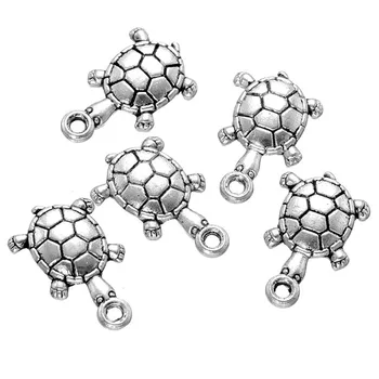 

300pcs 18*11.5mm Diy Jewelry Accessories antique silver color alloy animal Tortoise charms sea turtle charms pendant CH0252