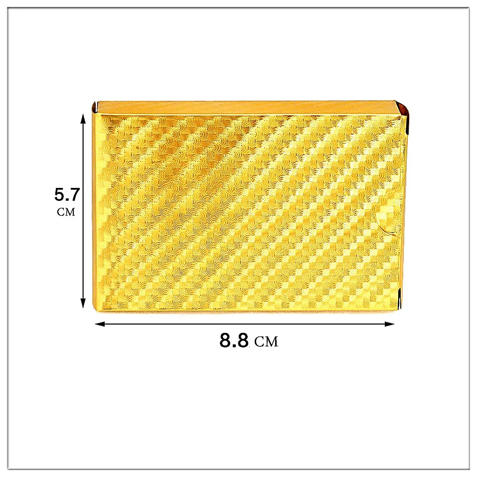 Золотая фольга покер Пластик покерные игровые карты водостойкие карты золотой набор игральных карт игровая доска игры специальный подарок