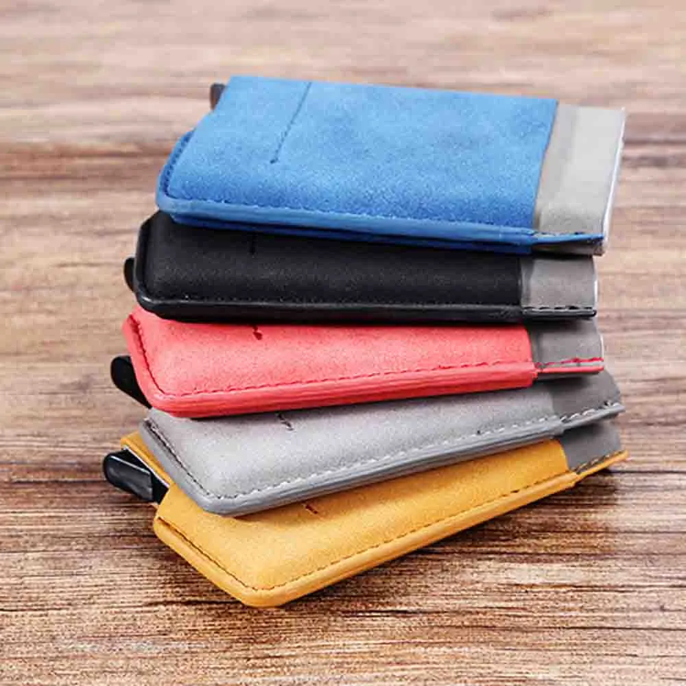 

Business Name Superior Quality Women Men ID Credit Card Protector Leather Wallet Card Holder Package Box A# dropship #15