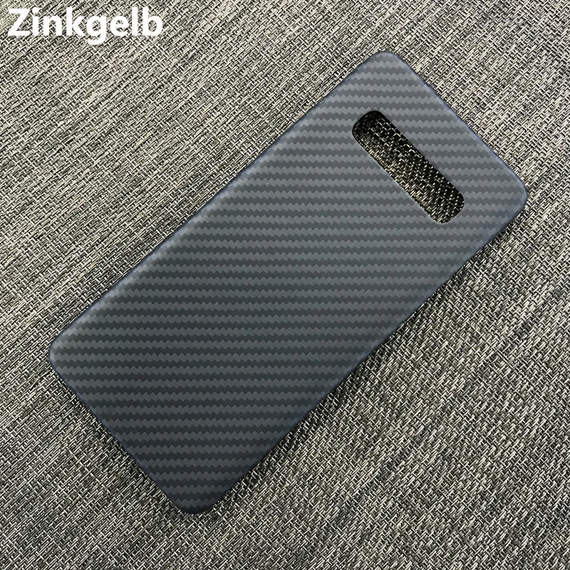 Чехол для Samsung S10 роскошный тонкий жесткий матовый чехол из углеродного волокна