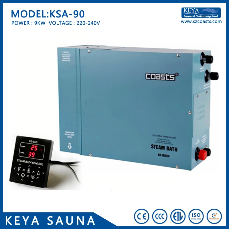 9KW 380V shower steam generator for wet |