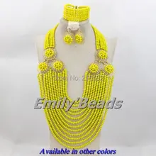 New Amazing!African Crystal Beads Jewelry Set Nigerian Wedding Indian Bridal Necklace Jewelry Set Free Shipping AES296