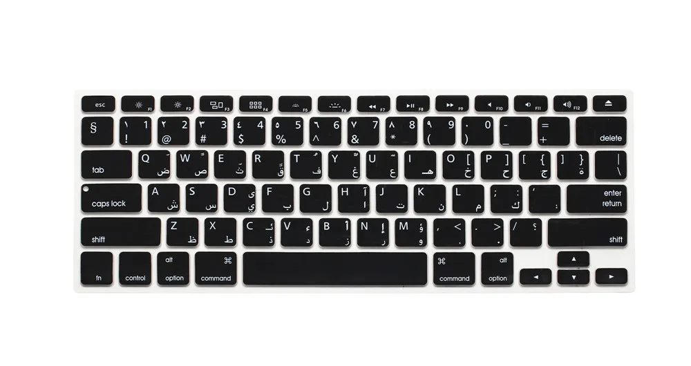 Для apple MacBook Pro 13 15 17 Air Retina13 США Арабская буква Алфавит мягкий силиконовый