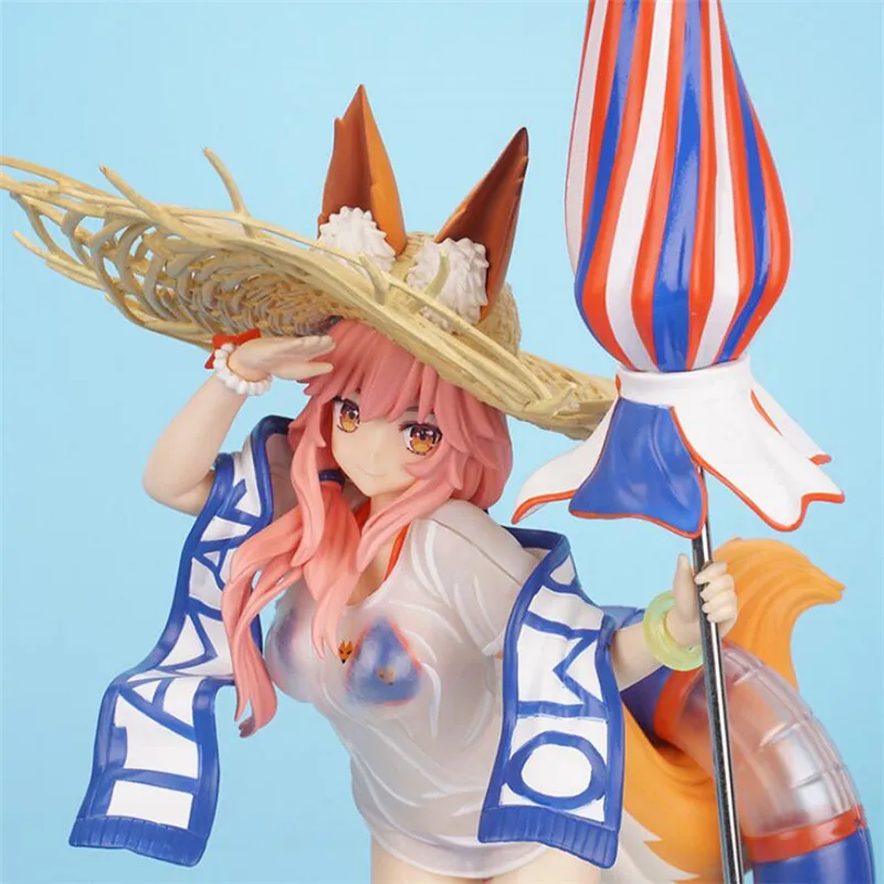 

New Anime Fate/Grand Order Fgo Sexy Fox Wife Swmsuit Tamamo No Mae 5 Stars Caster PVC Action Figure Toy Model Adult Brinquedo