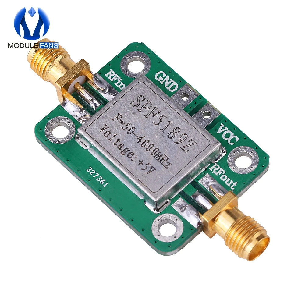 LNA 50 4000 МГц RF SPF5189 NF 0 6дб усилитель с низким уровнем шума плата приемника сигнала
