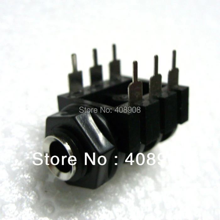 5pcs mono jack 5 pcs stereo jack 6 35MM headphone jack microphone 1 4 panel Amplifiers 1 4 6 35mm Mono Jack Socket Panel DIY